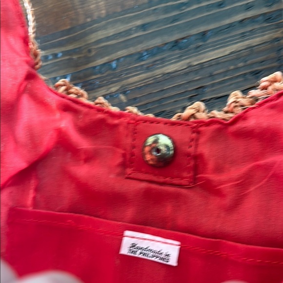 Orange Bohemian Shoulder Bag with Intricate Design - Picture 6 of 9